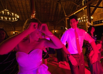 Bride and Groom at Reception