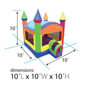 Bounce House / Castle Dimensions Photo (10'x10'x10')